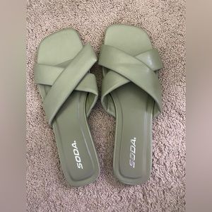 Olive Green Sandals